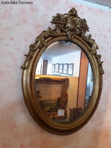Specchio ovale epoca 800