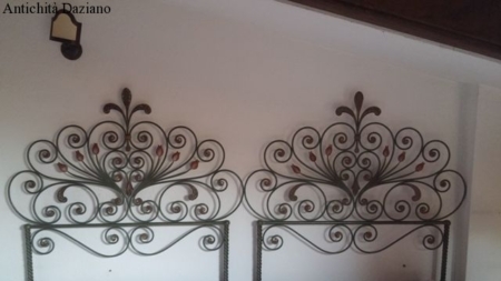 Coppia letti in ferro primi 900