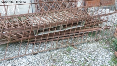 Ringhiera diritta per scale in ferro