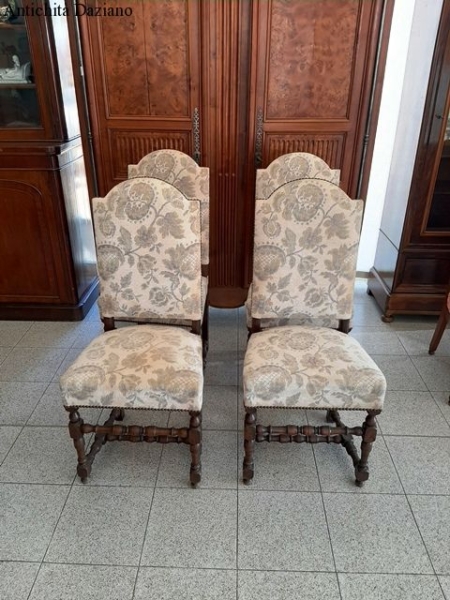 Sedie rocchetto in noce