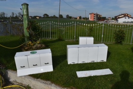 Pensili cucina in metallo anni 50