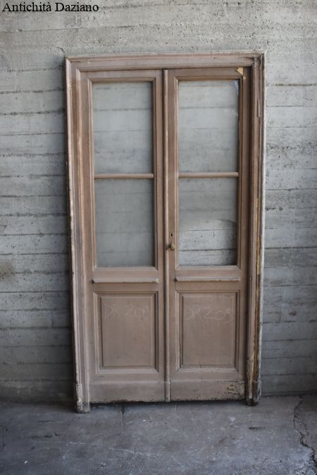 Porta doppia anta a vetri