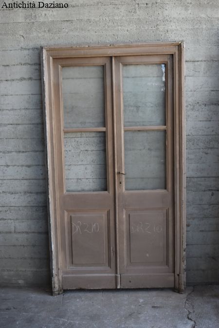 Porta doppia anta a vetri