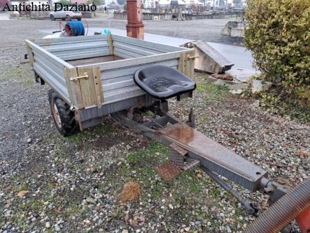 Rimorchio trazionato per motocoltivatore Pasquali