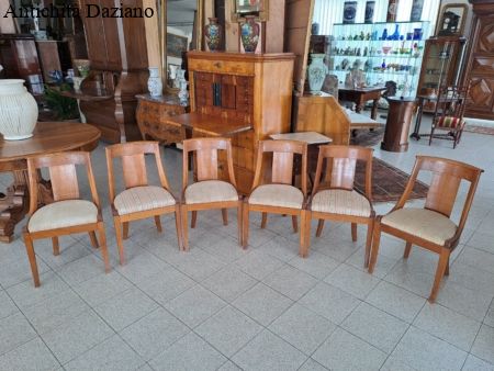 Sedie Impero in ciliegio