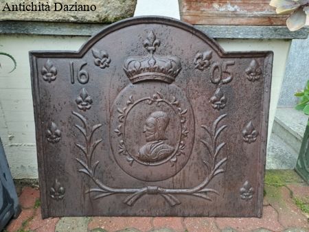 Placca da camino in ghisa