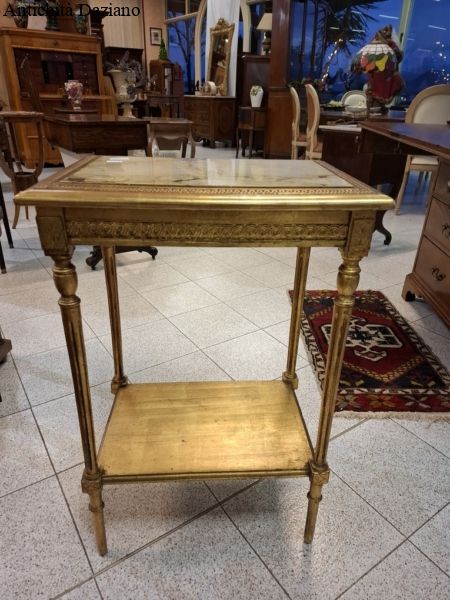 Tavolino dorato Luigi XVI