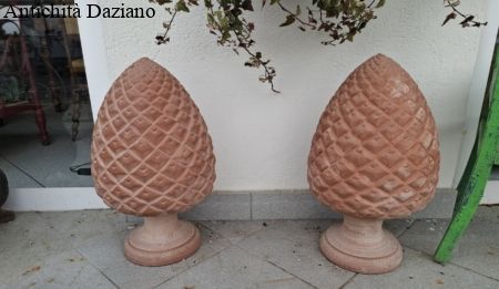 Coppia pigne terracotta