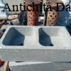 Lavandino in granito doppia vasca